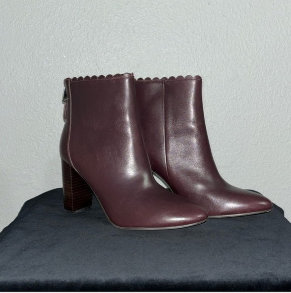 COACH TERRENCE LEATHER Bootie Sz 8 EUC - Picture 1 of 15